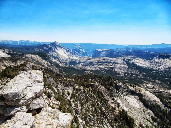 Tenaya Peak summit Yosemite